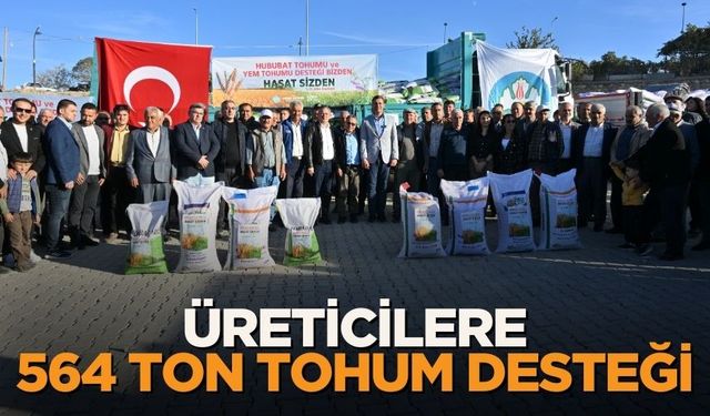 Üreticilere 564 Ton Tohum Desteği