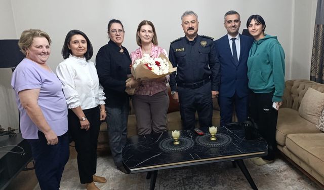 Manisa Emniyet Müdürü Fahri Aktaş ve Eşinden Şehit Polis Cüneyt Ecel’in ailesine  Anlamlı Ziyaret