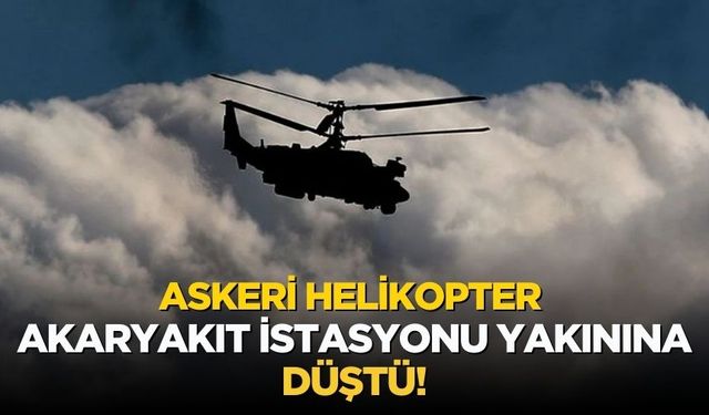 Isparta'da askeri helikopter düştü