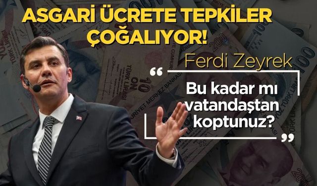 Asgari ücrete tepkiler çoğalıyor !