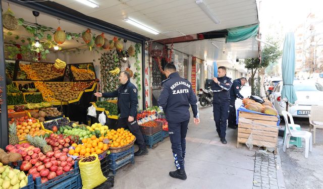 Şehzadeler’de kaldırım işgallerine karşı sıkı denetim