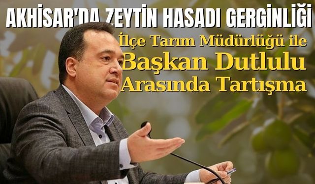 Akhisar'da Zeytin Hasadı Gerginliği: İlçe Tarım Müdürlüğü ile Başkan Dutlulu Arasında Tartışma