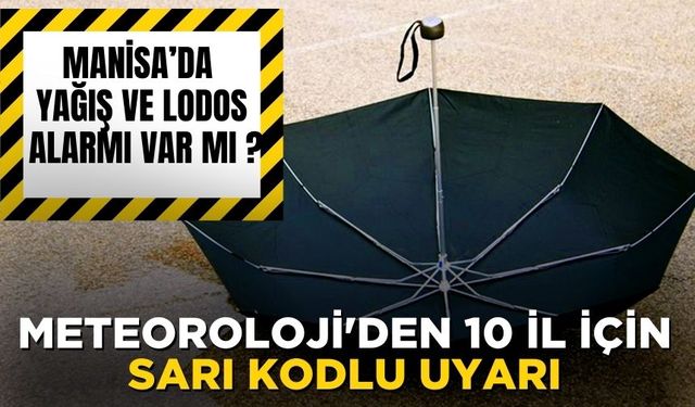 Manisa’da Yağış ve Lodos Alarmı var mı ?