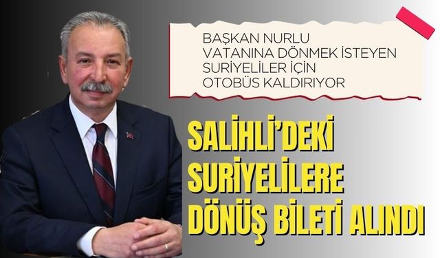 Salihli Belediyesi’nden Suriyeliler İçin Duyuru