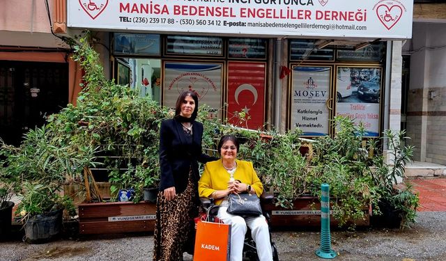 KADEM Manisa Temsilcisi Özlem Akar İşyapan, Bedensel Engelliler Derneği’ni Ziyaret Etti