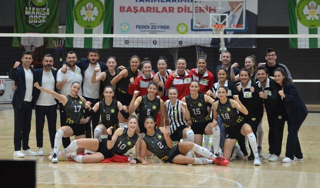 Manisa BBSK Voleybol Takımı, Koçarlı Belediyespor’u 3-0 Mağlup Ederek Namağlup Unvanını Korudu