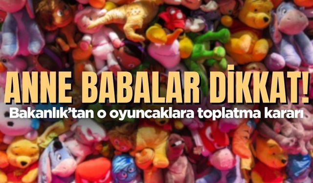 Anne babalar dikkat! Bakanlık’tan o ürünlere toplatma kararı