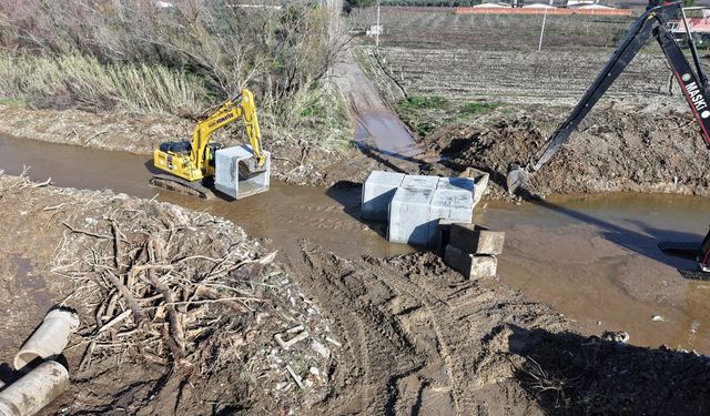 Derbent Mahallesinde dere geçişleri güvenli hale geldi