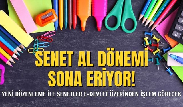 Kırtasiyeden Senet Al Dönemi Sona Eriyor! Yeni Düzenleme ile Senetler e-Devlet Üzerinden İşlem Görecek