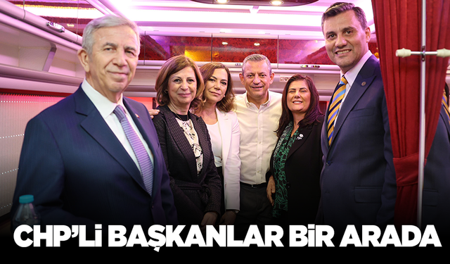Miting sonrası CHP'li  başkanlar bir arada