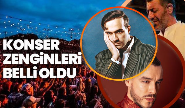 2024'ün Konser Zenginleri Belli Oldu: Cem Adrian Zirvede, Tarkan Listede Yok!