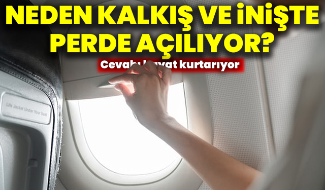 Uçaklarda perde gerçeği: Sadece güneşi kesmiyor, hayat kurtarıyor!