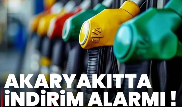 Akaryakıtta indirim alarmı !