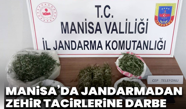 Manisa’da jandarmadan zehir tacirlerine darbe