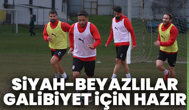 Siyah-beyazlılar galibiyet için hazır