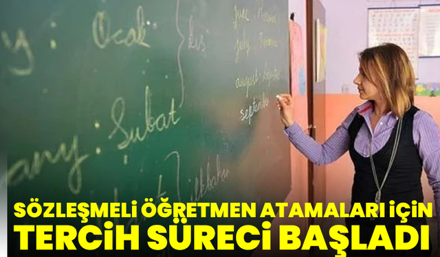 2025 sözleşmeli öğretmen atamaları için tercih süreci açıldı