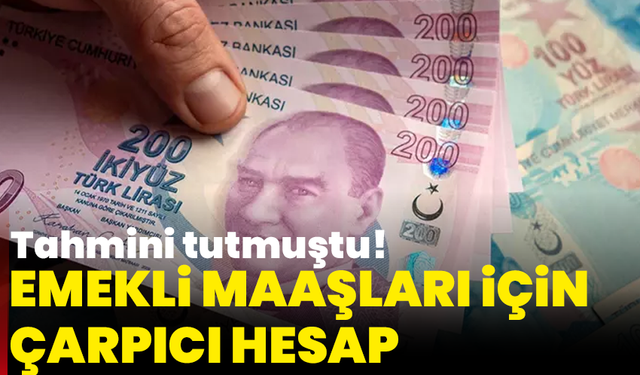Tahmini tutmuştu! Emekli ve memur maaşları için çarpıcı hesap