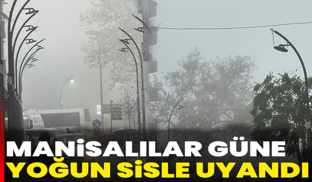 Manisalılar güne yoğun sisle uyandı