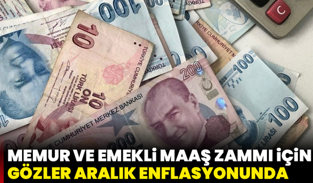 Memur ve emekli maaş zammı için gözler aralık enflasyonunda