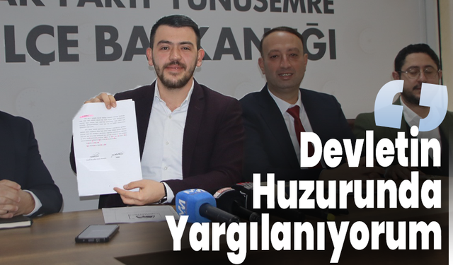 İlkcan Durmaz :“Devletin Huzurunda Yargılanıyorum”