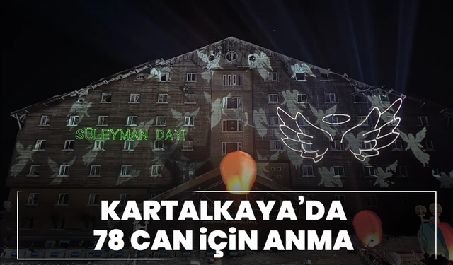 Kartalkaya’da 78 can için anma
