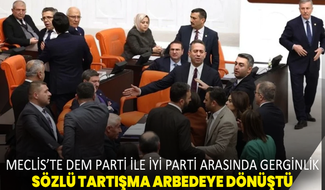 Meclis’te DEM Parti ile İYİ Parti arasında gerginlik: Sözlü tartışma arbedeye dönüştü