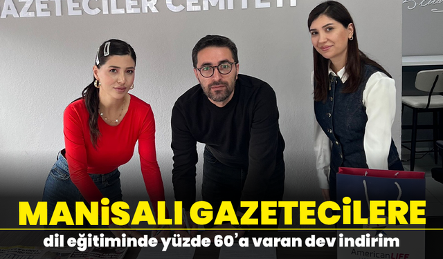Manisalı gazetecilere dil eğitiminde yüzde 60’a varan dev indirim