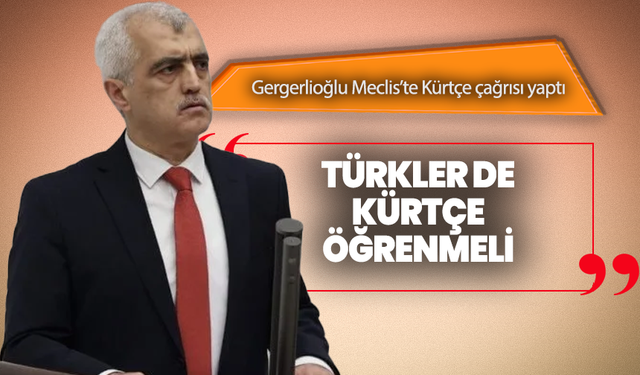Gergerlioğlu Meclis’te Kürtçe çağrısı yaptı: “Türkler de Kürtçe öğrenmeli”