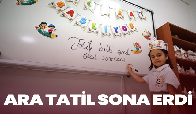 Ara Tatil Sona Erdi: Öğrenciler Ders Başı Yaptı
