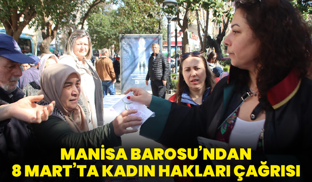 Manisa Barosu’ndan 8 Mart’ta Kadın Hakları Çağrısı