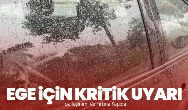 Ege İçin Kritik Uyarı: Toz Taşınımı Ve Fırtına Kapıda