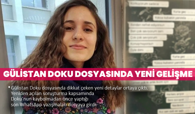 “Korkuyorum” Mesajı Ortaya Çıktı: Gülistan Doku Dosyasında Yeni Gelişme