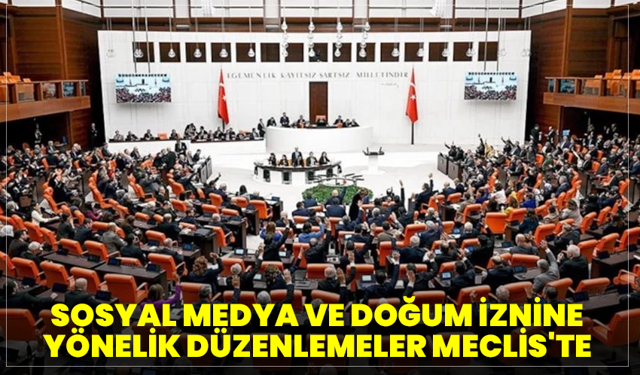 Sosyal medya ve doğum iznine yönelik düzenlemeler Meclis'te