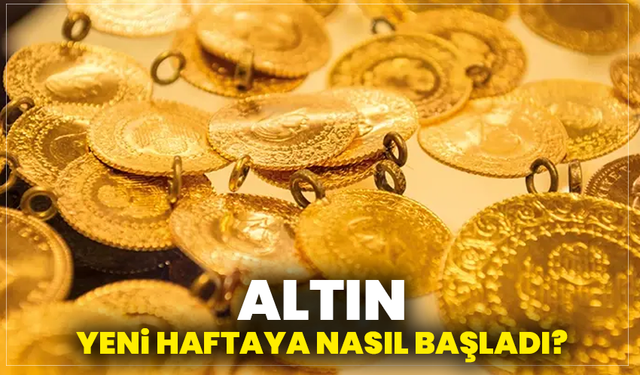 Altın fiyatları yeni haftaya düşüşle başladı