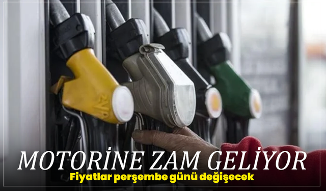 Motorine zam geliyor: Fiyatlar perşembe günü değişecek