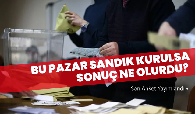 Bu Pazar Sandık Kurulsa Sonuç Ne Olurdu? Son Anket Yayımlandı