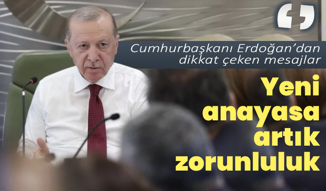 Cumhurbaşkanı Erdoğan’dan dönüş yolunda dikkat çeken mesajlar: “Yeni anayasa artık zorunluluk”