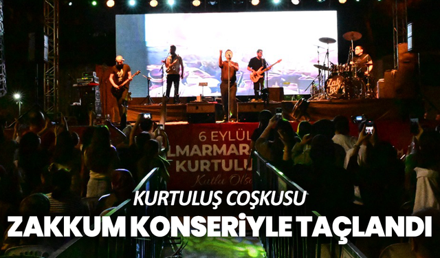 Gölmarmara’nın Kurtuluş Coşkusu Zakkum Konseriyle Taçlandı