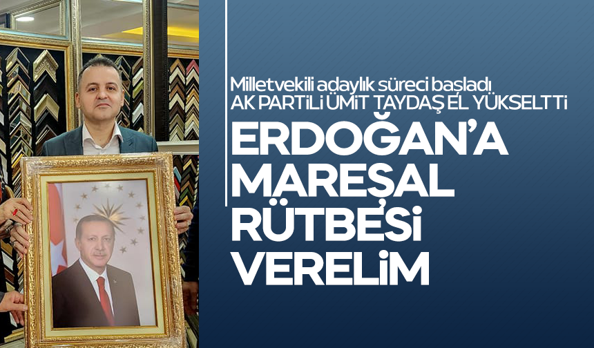 AK Partili Başkan Yardımcısı: Kazandığı zaferler ortada, Erdoğan'a mareşal unvanı verilmeli