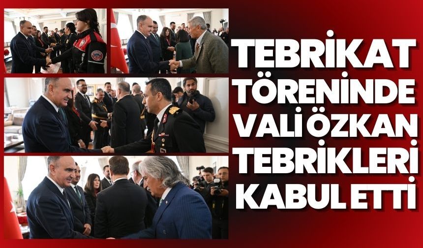 Manisa Valisi Vahdettin Özkan Tebrikleri Kabul Etti