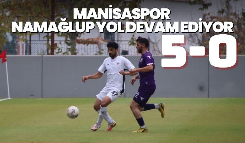 Manisaspor namağlup yol devam ediyor