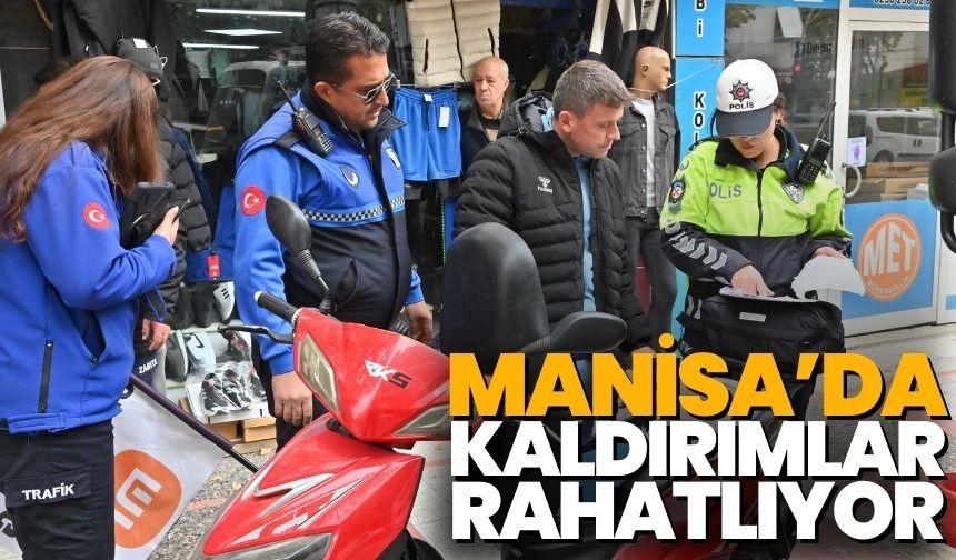 Manisa’da Kaldırımlar rahatlıyor