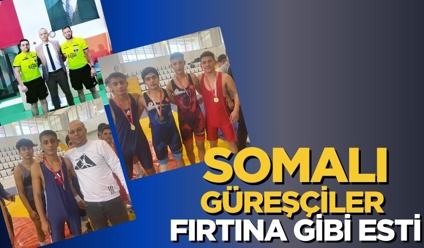 Somalı güreşçiler Manisa ve İzmir’de fırtına gibi esti