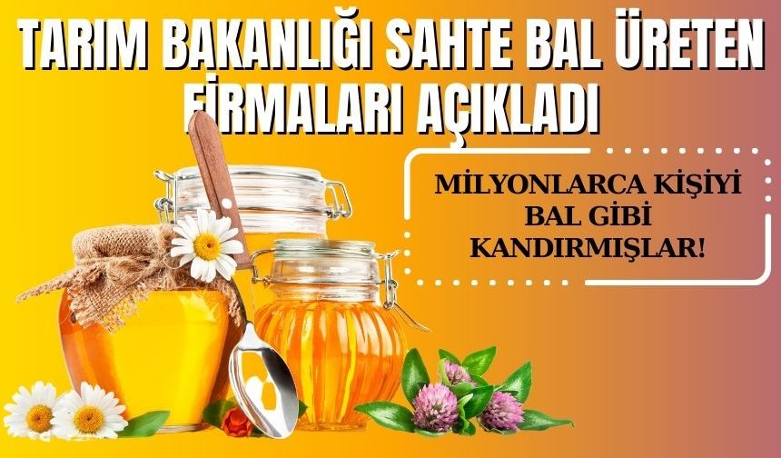 Tarım Bakanlığı Sahte Bal Üreten Firmaları Açıkladı: Milyonlarca Kişiye Bal gibi kandırmışlar!