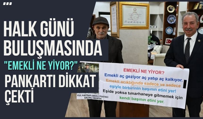 Başkan Nurlu, Emekli Vatandaşla Halk Günü Buluşmasında Bir Araya Geldi