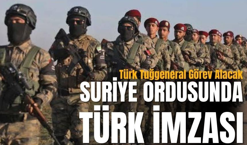 Suriye Ordusunda Türk İmzası