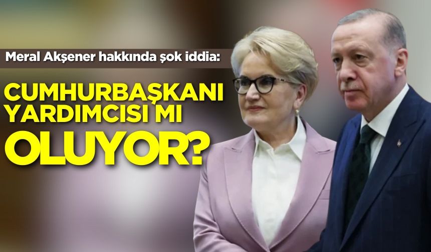 Meral Akşener hakkında şok iddia: Cumhurbaşkanı yardımcısı mı oluyor?