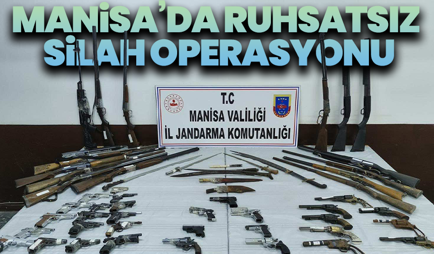 Manisa’da Ruhsatsız Silah Operasyonu: 4 Şüpheli Gözaltında
