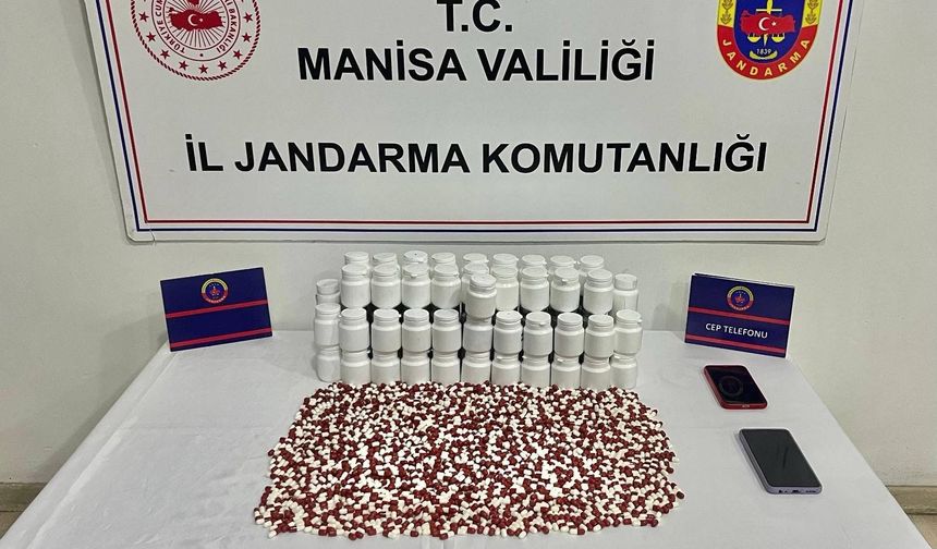 Manisa’da uyuşturucu operasyonu: 4 bin 648 Sentetik Hap ele geçirildi