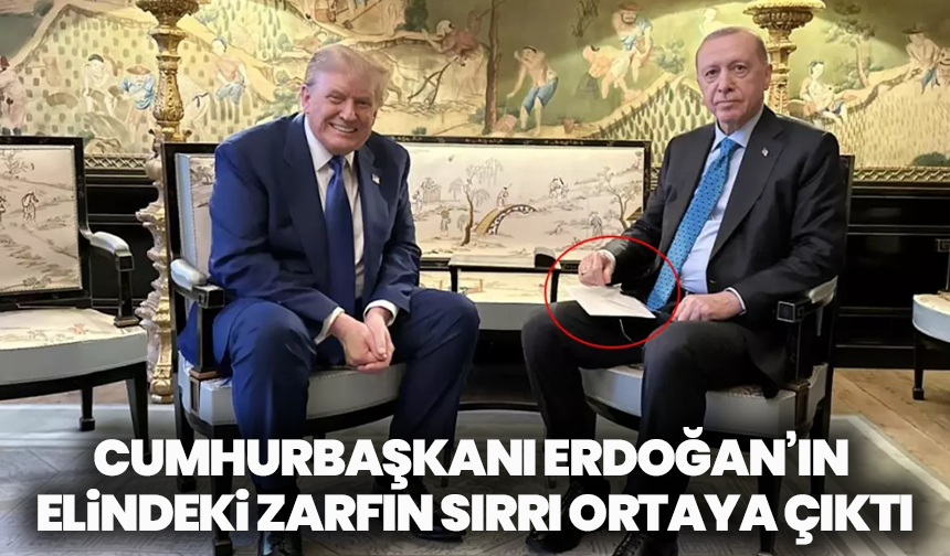 Cumhurbaşkanı Erdoğan’ın elindeki zarfın sırrı ortaya çıktı